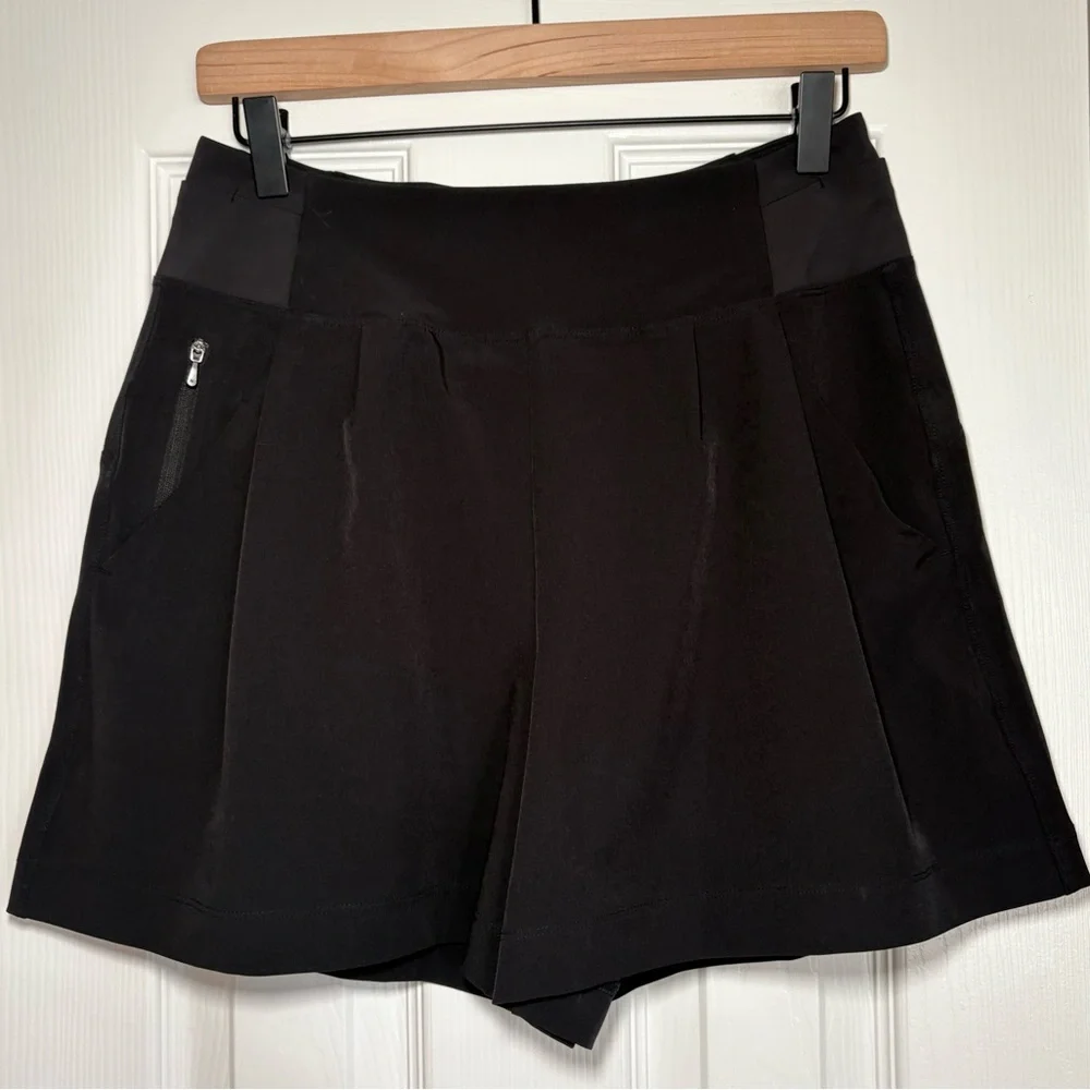 Athleta Fairway Golf Shorts Black size 4‎